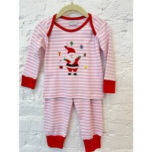 NEW SQUIGGLES kids juggling santa pajama set in pink